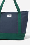 Everyday Lunch Tote Bag, NAVY / HERITAGE GREEN - alternate image 2
