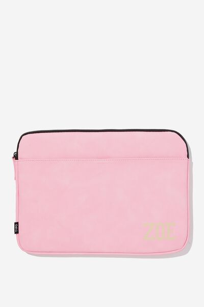 Personalised Core Laptop Cover 13 Inch, ROSA POWDER