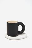 Rise And Grind Mug Set, BLACK/WHITE - alternate image 1