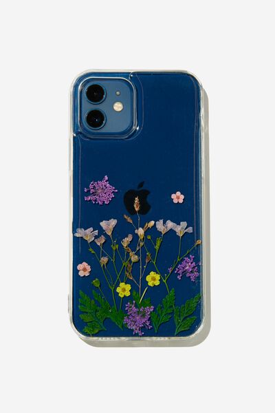Protective Phone Case Iphone 12, 12 Pro, TRAPPED FLOWER GARDEN