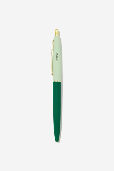 Essential Colour Block Pen, TONAL HERITAGE GREEN