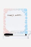 Acrylic Memo Stand, PINK AND BLUE OMBRE FLORAL - alternate image 2