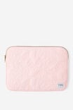 Take Me Away 13 Inch Laptop Case, QUILTED FLORAL BALLET BLUSH - alternate image 1