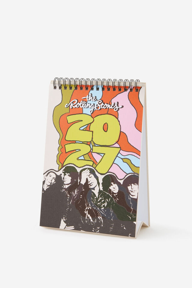 2027 Get A Date Desk Calendar, LCN ROLLING STONES