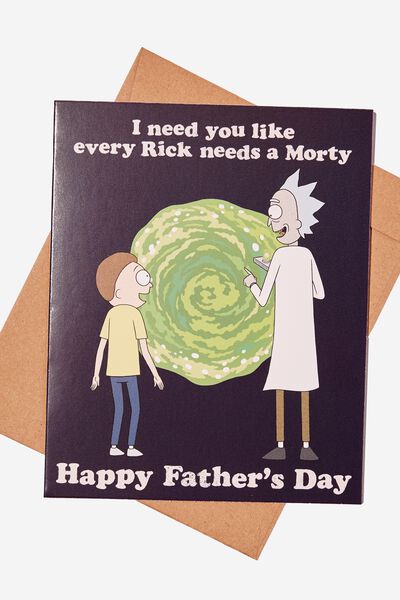 Fathers Day Card, LCN CNW RICK & MORTY FATHER S DAY