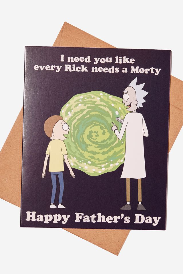 Rick & Morty Fathers Day Card, LCN CNW RICK & MORTY FATHER S DAY