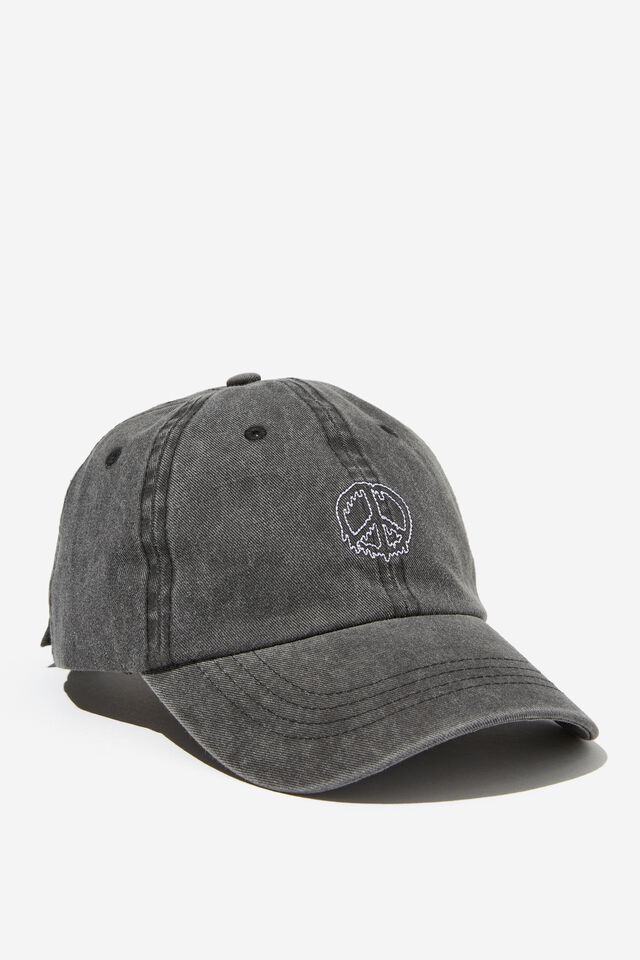 Just Another Dad Cap, WASHED BLACK PEACE