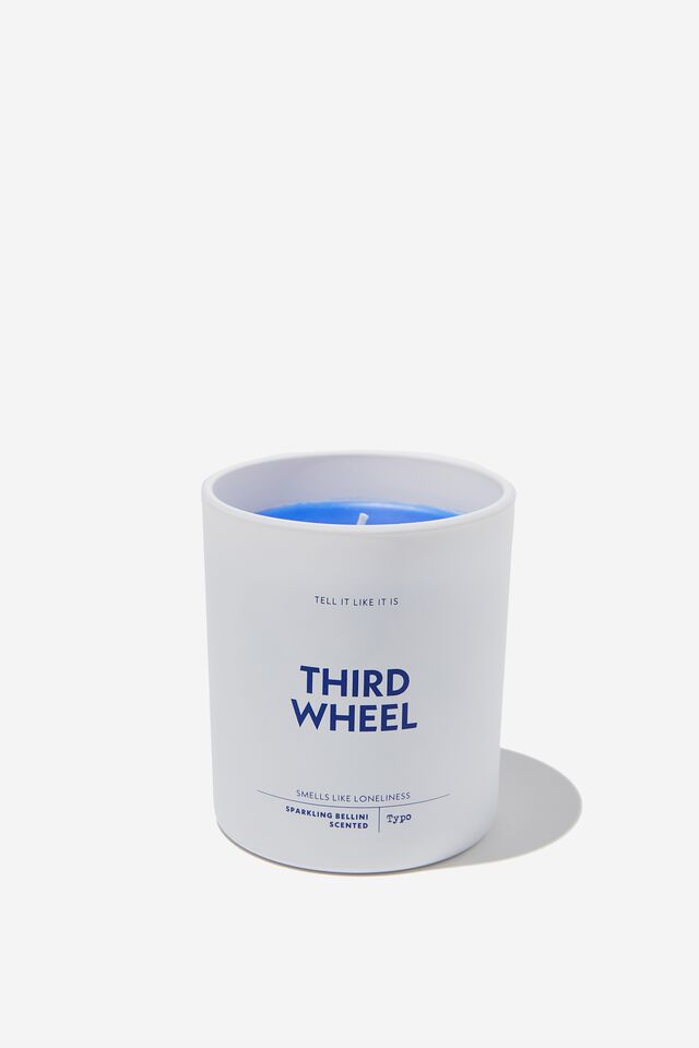 Tell It Like It Is Candle, ULTRA BLUE THIRD WHEEL