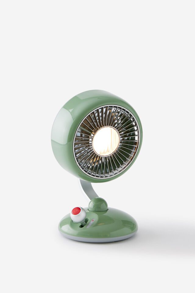 Desk Scaping Retro Desk Fan, OLIVE