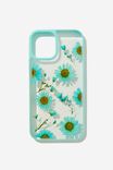 Protective Phone Case Iphone 12, 12 Pro, TRAPPED BLUE DAISY / BLUE - alternate image 1