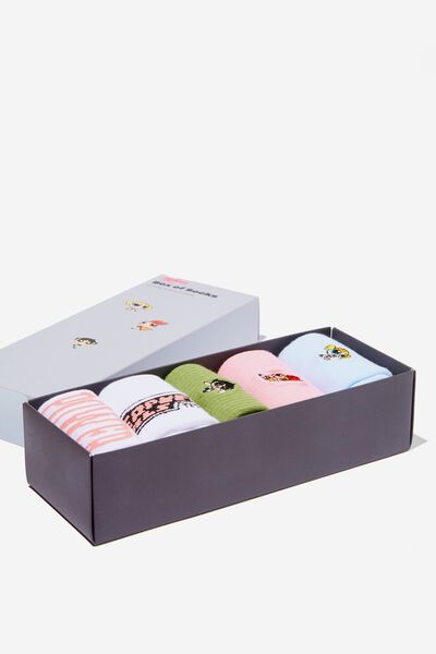 Box Of Socks, LCN CAR POWERPUFF GIRLS (S/M)