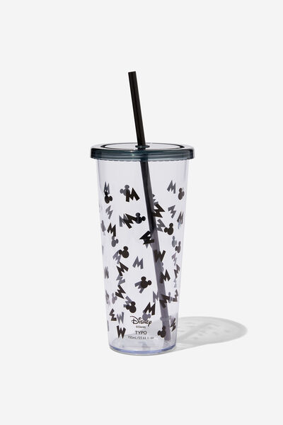 Sipper Smoothie Cup, LCN DIS MICKEY YDG BLACK