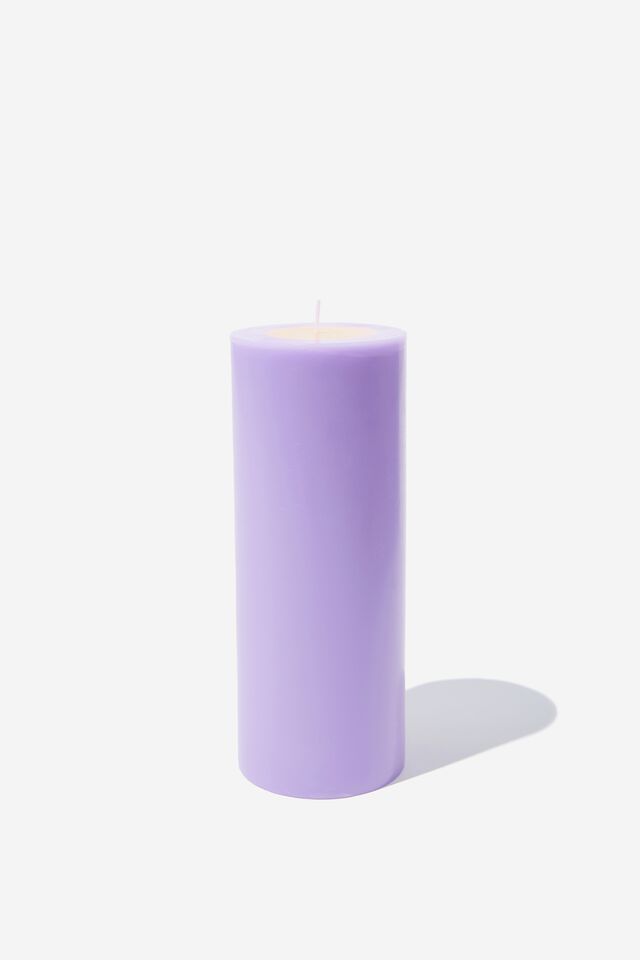 Stand Out Pillar Candle, PALE LILAC & TROPICAL PEACH