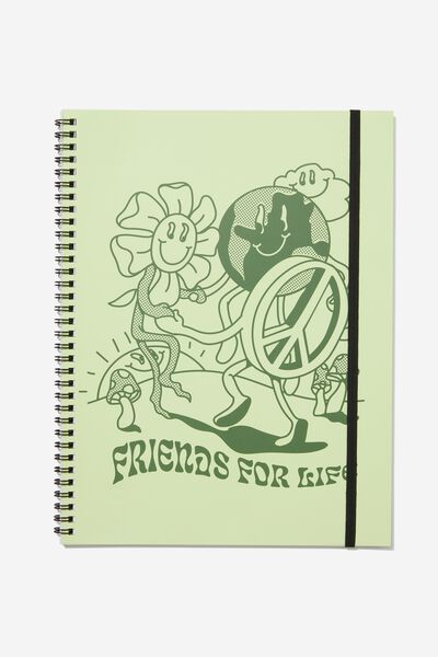 A4 Spinout Notebook, FRIENDS FOR LIFE