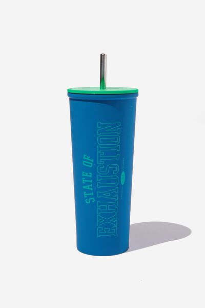 Metal Smoothie Cup, BLUE STATE OF EXHAUST