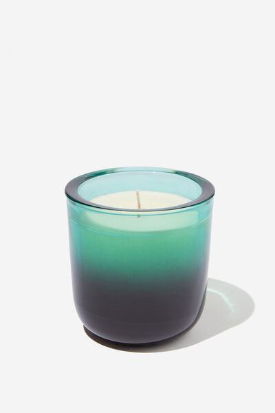 In The Mood Candle, TEAL & BLACK