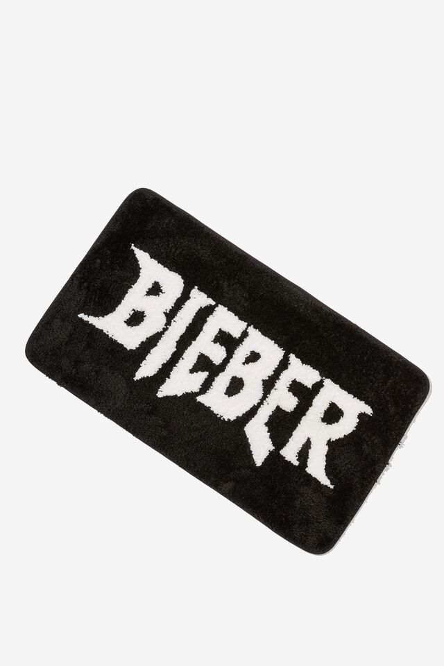 Justin Bieber Floor Rug, LCN BRA JUSTIN BIEBER BLACK LOGO