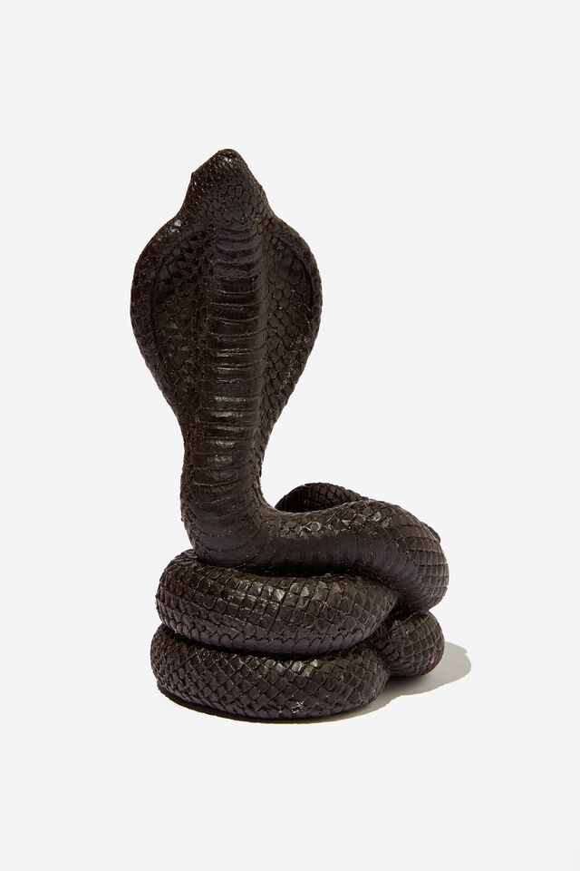 Shaped Snake Candle, BLACK
