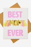 Premium Love Card, BEST MOM EVER TASSELS - alternate image 1