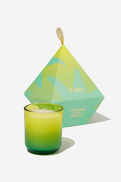 Message Me Mini Candle, LIME OMBRE