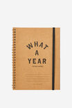 A5 Spinout Notebook, WHAT A YEAR CRAFT - alternate image 1