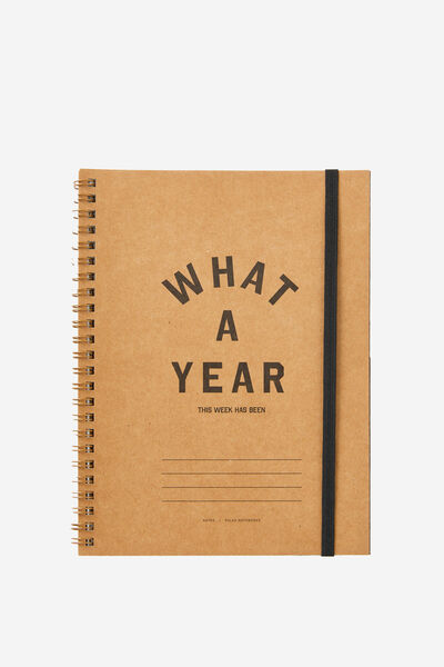A5 Spinout Notebook, WHAT A YEAR CRAFT