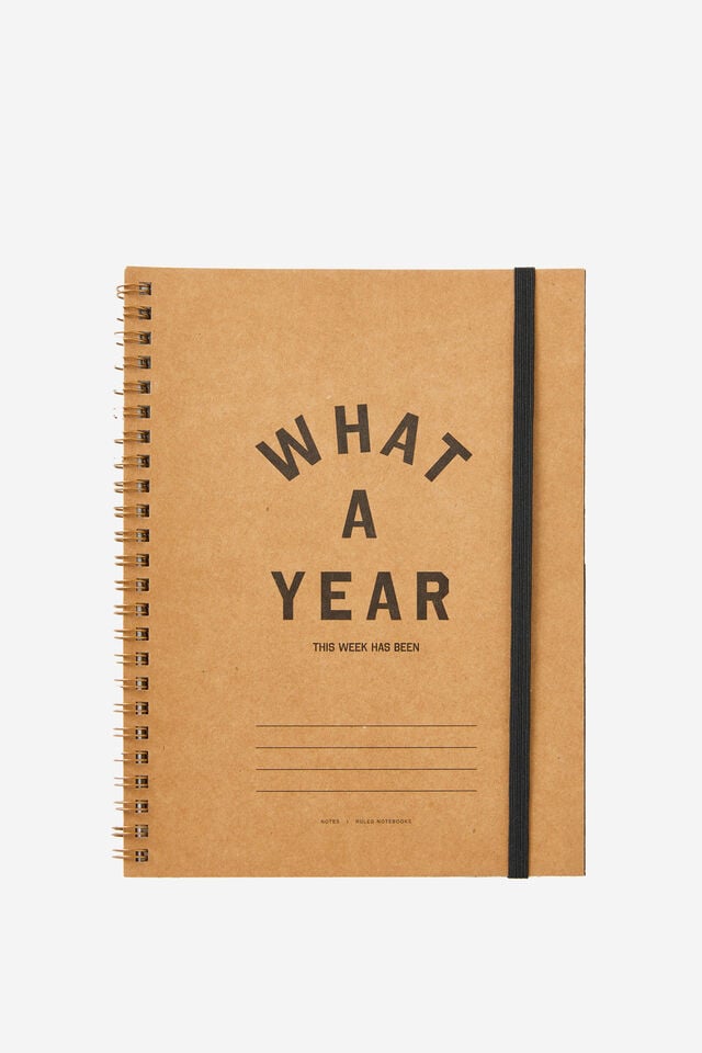 A5 Spinout Notebook, WHAT A YEAR CRAFT