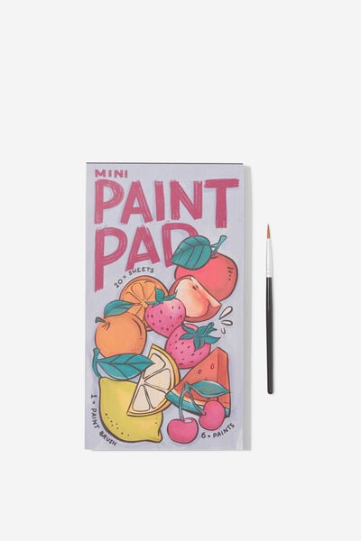 Mini Watercolour Paint Pad, FRESH FRUITS
