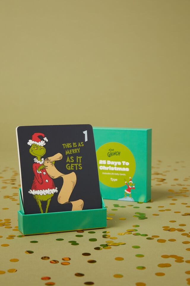 Grinch Xmas Countdown Cards, LCN DRS GRINCH XMAS COUNT