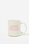 Daily Mug, ASK ME ABOUT MY STAR SIGN PINK - alternate image 1