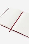 Personalised A5 Hard Lined Notetaker Notebook, CABERNET - example image 3