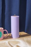 Stand Out Pillar Candle, PALE LILAC & TROPICAL PEACH - alternate image 1