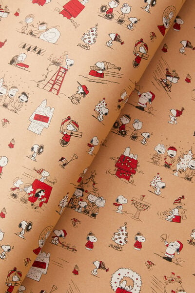 Wrapping Paper Roll, LCN PEA PEANUTS CHRISTMAS CRAFT