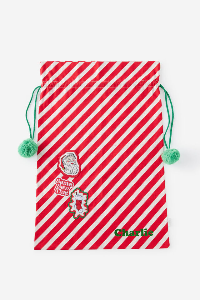 Personalised Christmas Santa Sack, SANTA SAW THAT