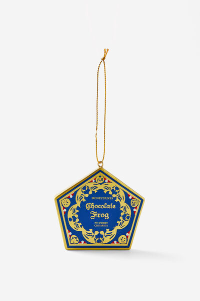 Collab Resin Christmas Ornament, LCN WB HARRY POTTER CHOCOLATE FROG BOX