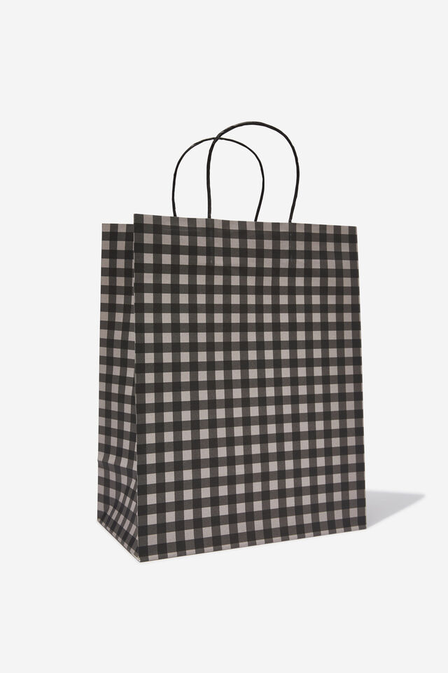 Get Stuffed Gift Bag - Medium, MUSHROOM GINGHAM SMALL