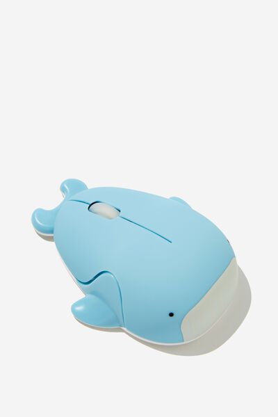 Mustard Novelty Wireless Mouse, MOBY THE WHALE