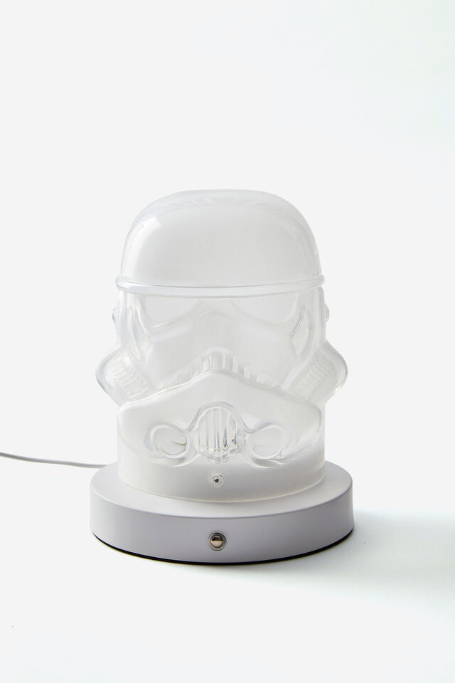 Collab Shaped Glass Lamp, LCN LUC STAR WARS STORM TROOPER