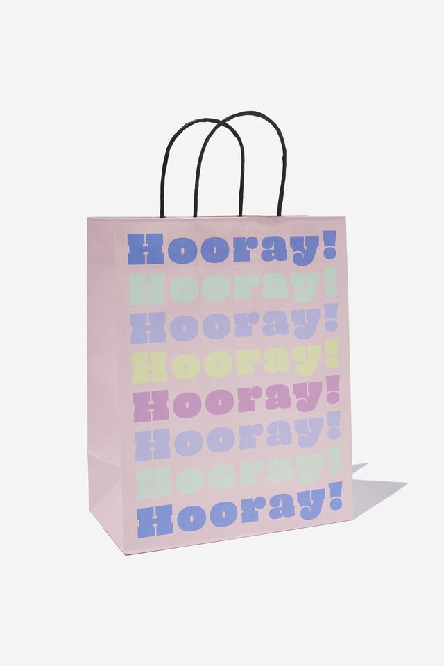 Get Stuffed Gift Bag - Medium, HOORAY MULTI FASH