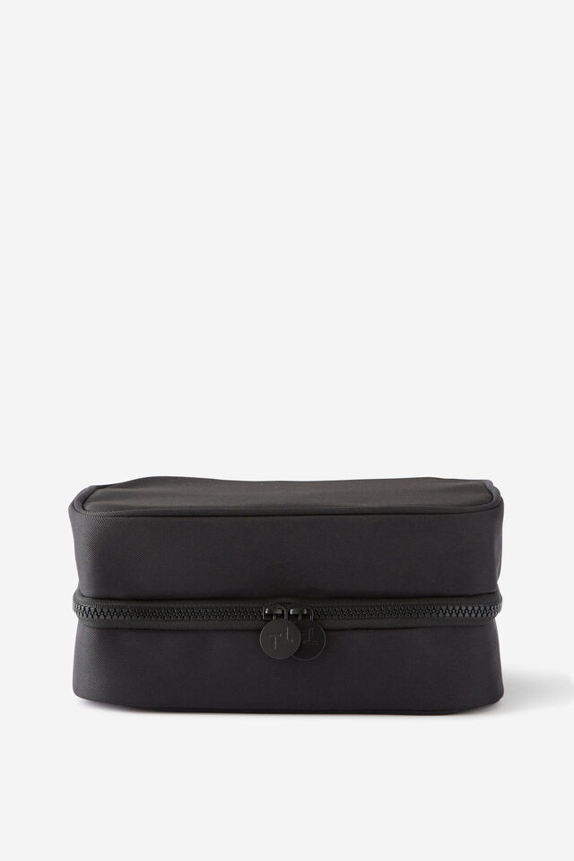 Flat Lay Wash Bag, BLACK