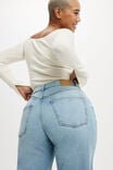 Calça - Curvy Stretch Straight Jean, CLOUD BLUE - vista alternativa 5