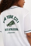Jersey Graphic Baseball Shirt, NEW YORK/ WHITE - alternate image 2