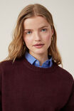 Luxe Pullover, DEEP BERRY - alternate image 4