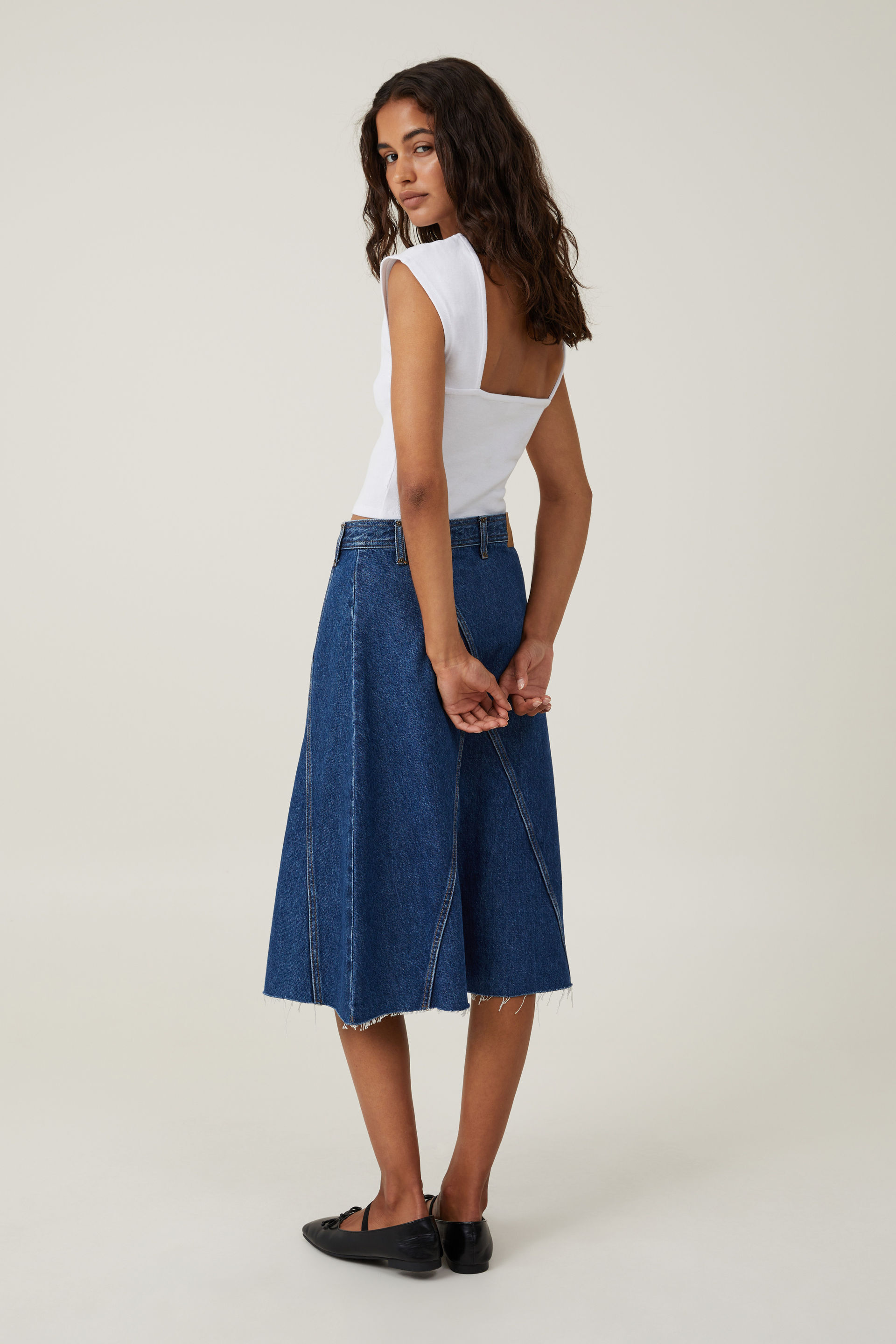 Denim Midi Skirts | Mid length denim skirts | Next Official Site
