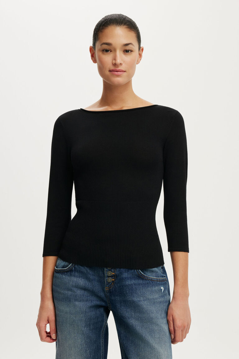Cotton On Close Knit Boat Neck