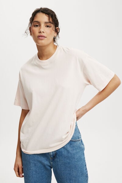 The Boxy Oversized Tee, FLOSSY PINK