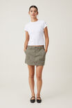 Morgan Utility Chino Mini Skirt, WOODLAND - alternate image 2