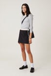 Bella Mini Skirt, BLACK SIDE STRIPE - alternate image 2