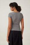 Camiseta - Tyla Scoop Neck Short Sleeve Top, TITANIUM - vista alternativa 3