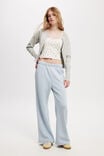 Classic Fleece Wide Leg Sweatpant, COASTAL BLUE - alternate image 1